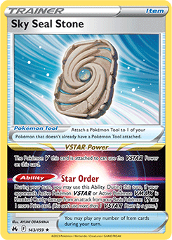Sky Seal Stone 143/159 Pokémon card from Crown Zenith for sale at best price