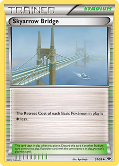 Uncommon Pokémon card Skyarrow Bridge 91/99 from Next Destinies expansion