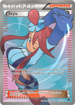 Full Art Trainer Pokémon card Skyla 122/122 from Breakpoint expansion