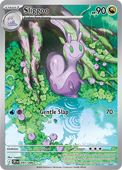 Illustration rare Pokémon card Sliggoo 95/86 from Chaos Rising expansion