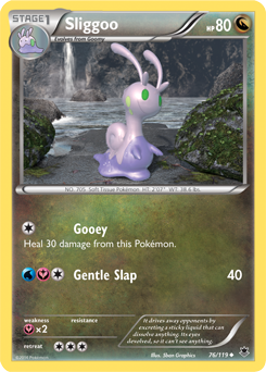 Sliggoo 76/119 Pokémon card from Phantom Forces for sale at best price