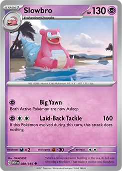 Slowbro 80/165 Pokémon card from 151 for sale at best price