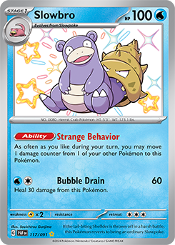 Slowbro 117/91 Pokémon card from Paldean fates for sale at best price