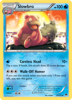 Uncommon Pokémon card Slowbro 20/122 from Breakpoint expansion