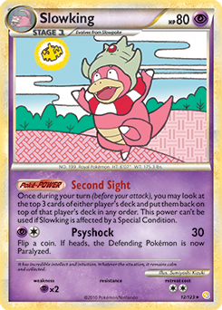 Slowking 12/123 Pokémon card from HeartGold SoulSilver for sale at best price