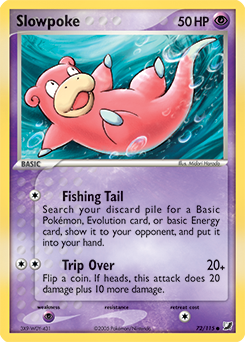 Slowpoke 72/115 Pokémon card from Ex Unseen Forces for sale at best price