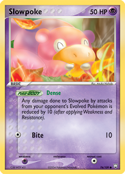 Carte Pokémon Slowpoke 76/109 de la série Ex Team Rocket Returns en vente au meilleur prix