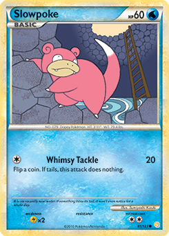 Slowpoke 81/123 Pokémon card from HeartGold SoulSilver for sale at best price