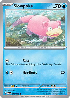 Slowpoke 042/198 Pokémon card from Scarlet & Violet for sale at best price