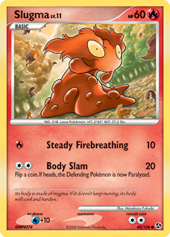 Slugma 83/106 Pokémon card from Great Encounters for sale at best price