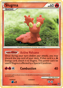 Slugma 67/90 Pokémon card from Undaunted for sale at best price