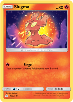 Slugma 26/236 Pokémon card from Cosmic Eclipse for sale at best price