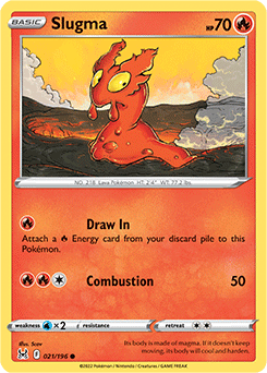 Slugma 021/196 Pokémon card from Lost Origin for sale at best price