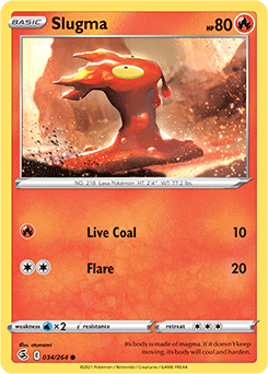 Slugma 34/264 Pokémon card from Fusion Strike for sale at best price