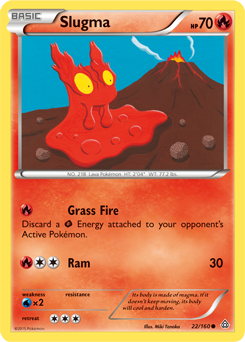 Slugma 22/160 Pokémon card from Primal Clash for sale at best price