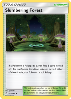 4X Slumbering Forest 207/236 Unified Minds Pokemon TCG Online Digital Card
