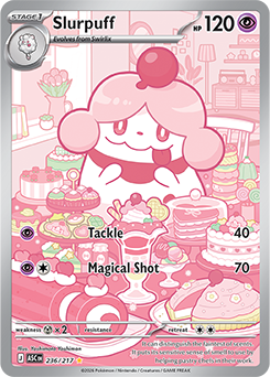 Carte Pokémon Illustration rare Cupcanaille 236/217 de la série Héros Transcendants