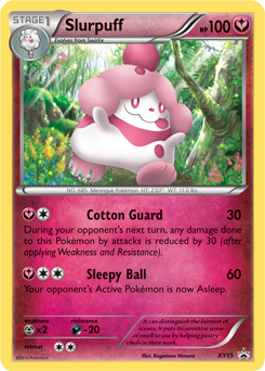 Promo Pokémon card Slurpuff XY15 from XY Promos expansion