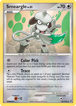 Smeargle 66/132 Pokémon card from Secret Wonders for sale at best price