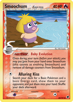 Smoochum 64/101 Pokémon card from Ex Dragon Frontiers for sale at best price