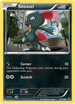 Sneasel 69/99 Pokémon card from Next Destinies for sale at best price