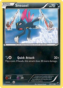 Sneasel 65/116 Pokémon card from Plasma Freeze for sale at best price