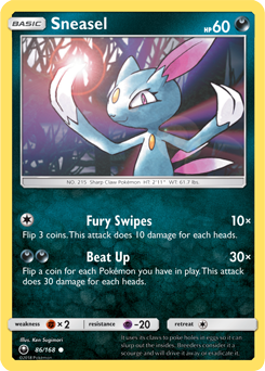 Sneasel 86/168 Pokémon card from Celestial Storm for sale at best price