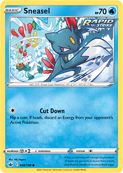 Sneasel 30/198 Pokémon card from Chilling Reign for sale at best price