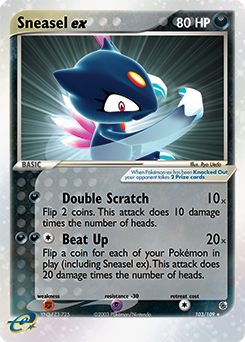 Sneasel EX 103/109 Pokémon card from Ex Ruby & Sapphire for sale at best price