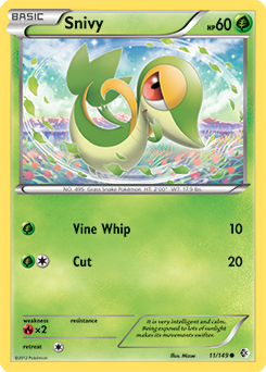 Snivy 11/149 Pokémon card from Boundaries Crossed for sale at best price
