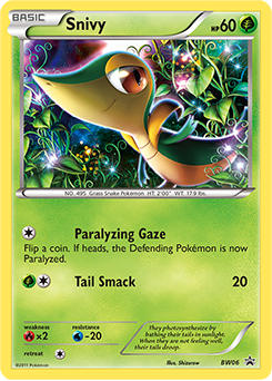 Snivy BW06 Pokémon card from Back & White Promos for sale at best price