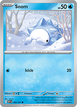 Snom 52/217 Pokémon card from Ascended Heroes for sale at best price