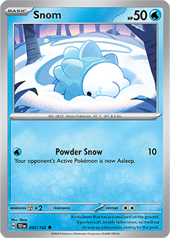 Snom 45/162 Pokémon card from Temporal Forces for sale at best price