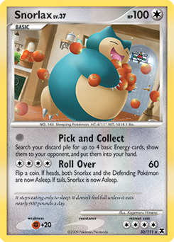 Snorlax 33/111 Pokémon card from Rising Rivals for sale at best price