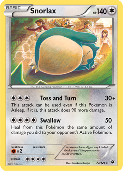 Snorlax 77/124 Pokémon card from Fates Collide for sale at best price