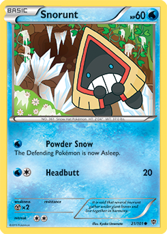 Snorunt 21/101 Pokémon card from Plasma Blast for sale at best price
