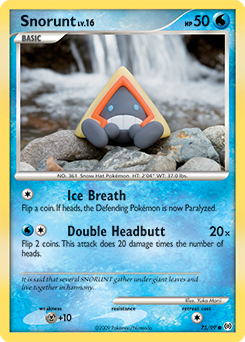 Carte Pokémon Snorunt 75/99 de la série Arceus en vente au meilleur prix