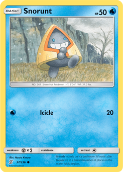 Snorunt 37/236 Pokémon card from Unified Minds for sale at best price