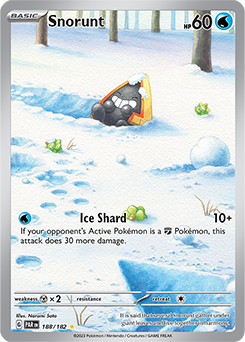 Snorunt 188/182 Pokémon card from Paradox Rift for sale at best price