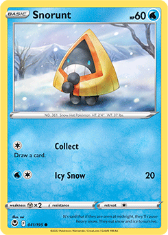 Snorunt 041/195 Pokémon card from Silver Tempest for sale at best price