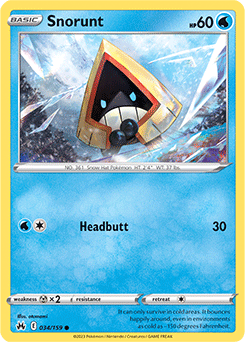 Snorunt 034/159 Pokémon card from Crown Zenith for sale at best price