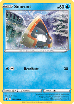 Snorunt 35/198 Pokémon card from Chilling Reign for sale at best price