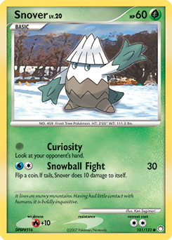 Snover 101/123 Pokémon card from Mysterious Treasures for sale at best price