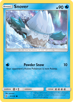 Snover 41/236 Pokémon card from Unified Minds for sale at best price