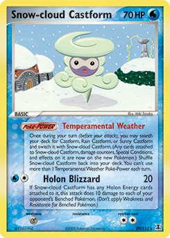 Snow-cloud Castform 29/113 Pokémon card from Ex Delta Species for sale at best price