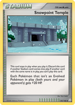 Snowpoint Temple 134/146 Pokémon card from Legends Awakened for sale at best price