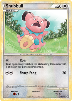 Snubbull 71/95 Pokémon card from Call of Legends for sale at best price