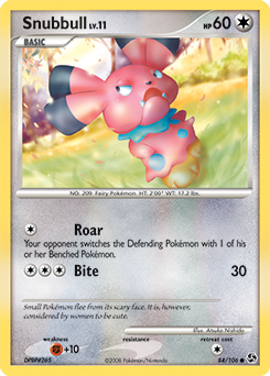 Snubbull 84/106 Pokémon card from Great Encounters for sale at best price