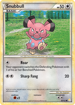 Snubbull 82/123 Pokémon card from HeartGold SoulSilver for sale at best price