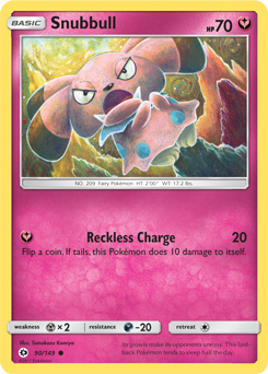 Snubbull 90/149 Pokémon card from Sun & Moon for sale at best price